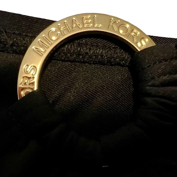 MICHAEL Michael Kors Logo Ring One Shoulder Bikini - Iconic Solids SIZE Small - Picture 4 of 4